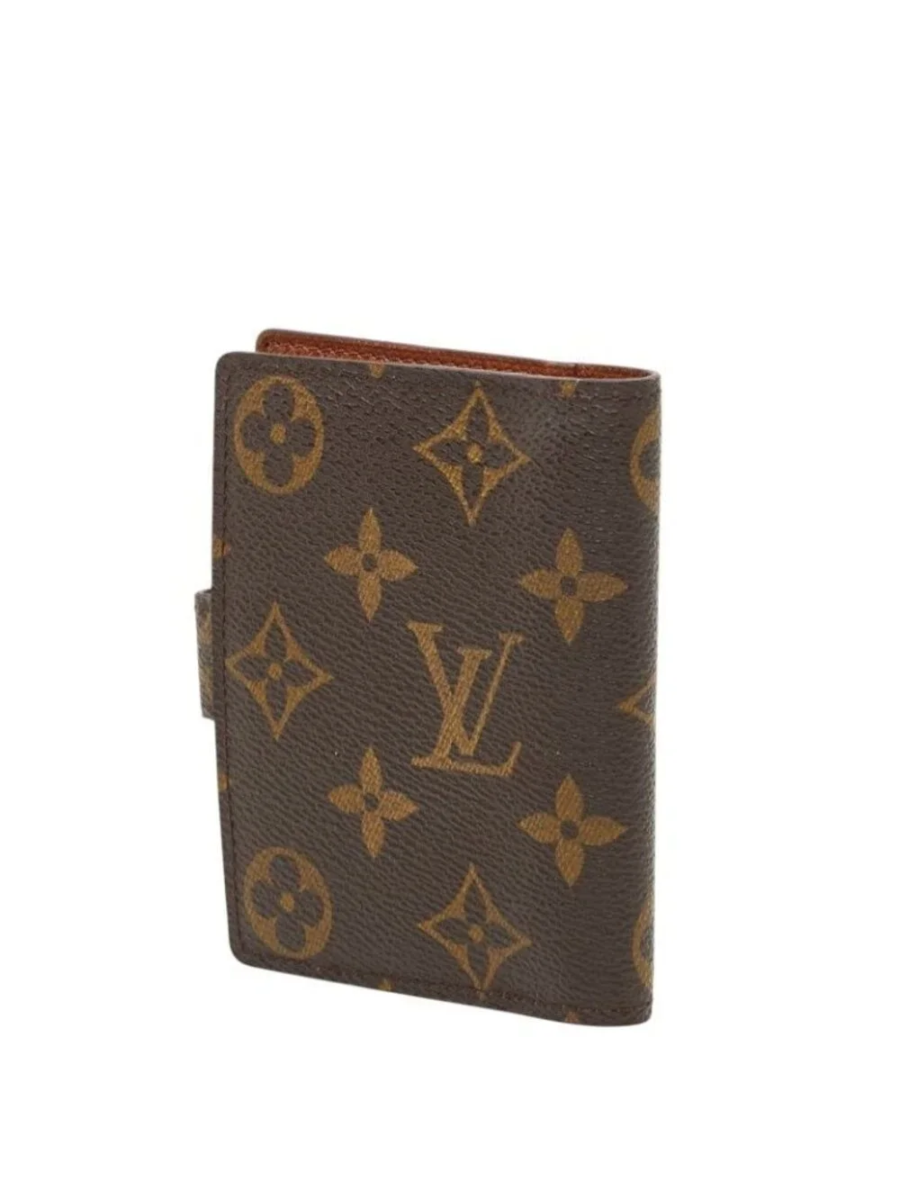 Louis Vuitton Monogram Agenda Mini Notebook Cover Brown Leather
